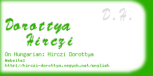 dorottya hirczi business card